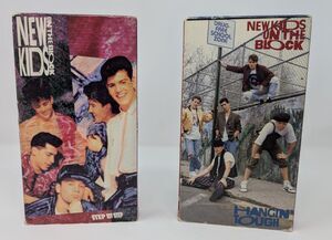 Lot of 2 New Kids on the Block VHS – Step by Step & Hangin' Tough 1989–90 NKOTB
